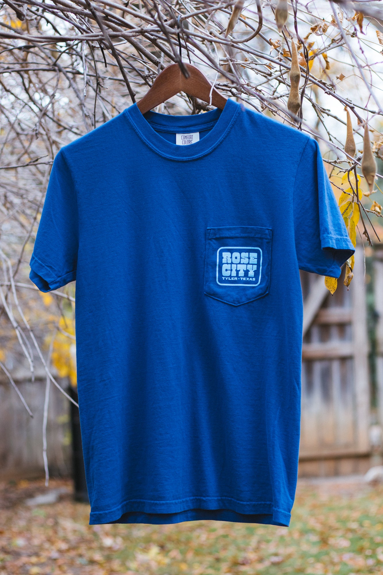 Classic Comfort Pocket Tee – China Blue