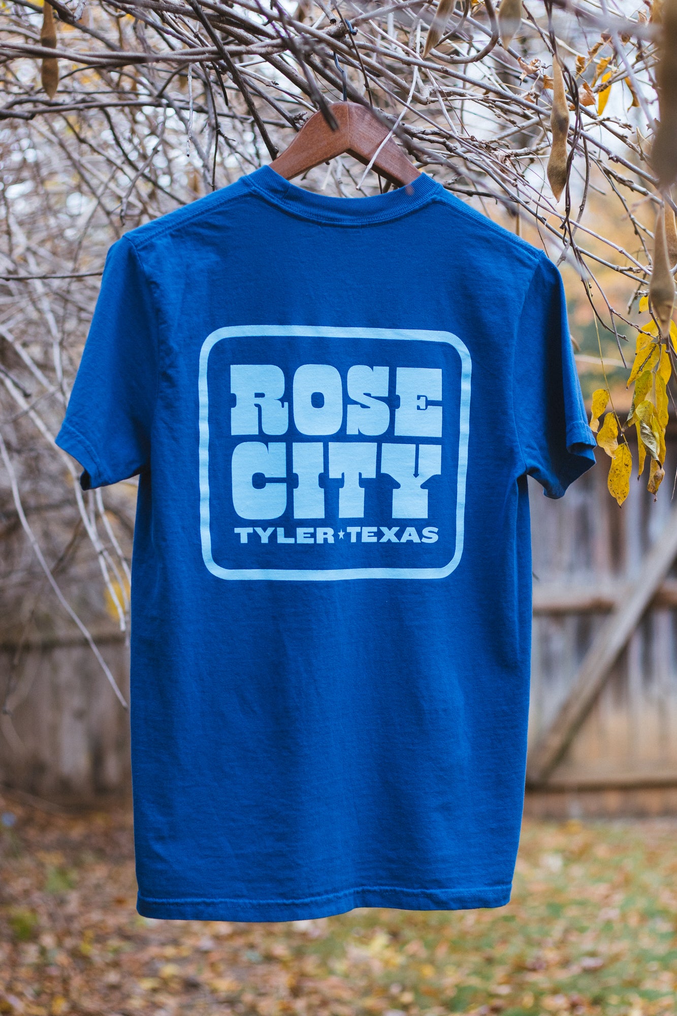 Classic Comfort Pocket Tee – China Blue – Rose City Hats