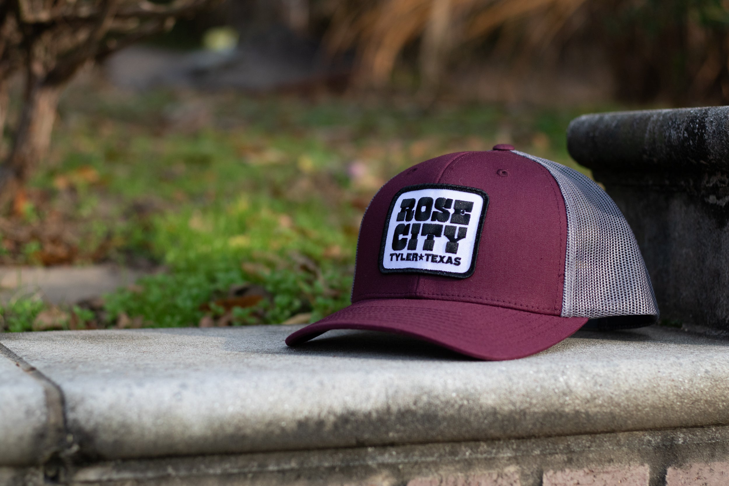 Trucker Snapback – Burgundy