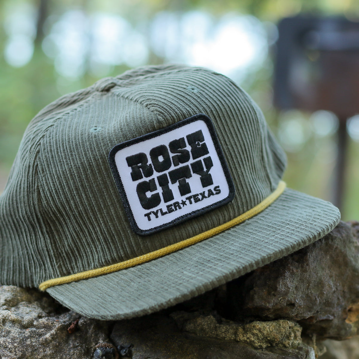 Corduroy Snapback – Muted Green