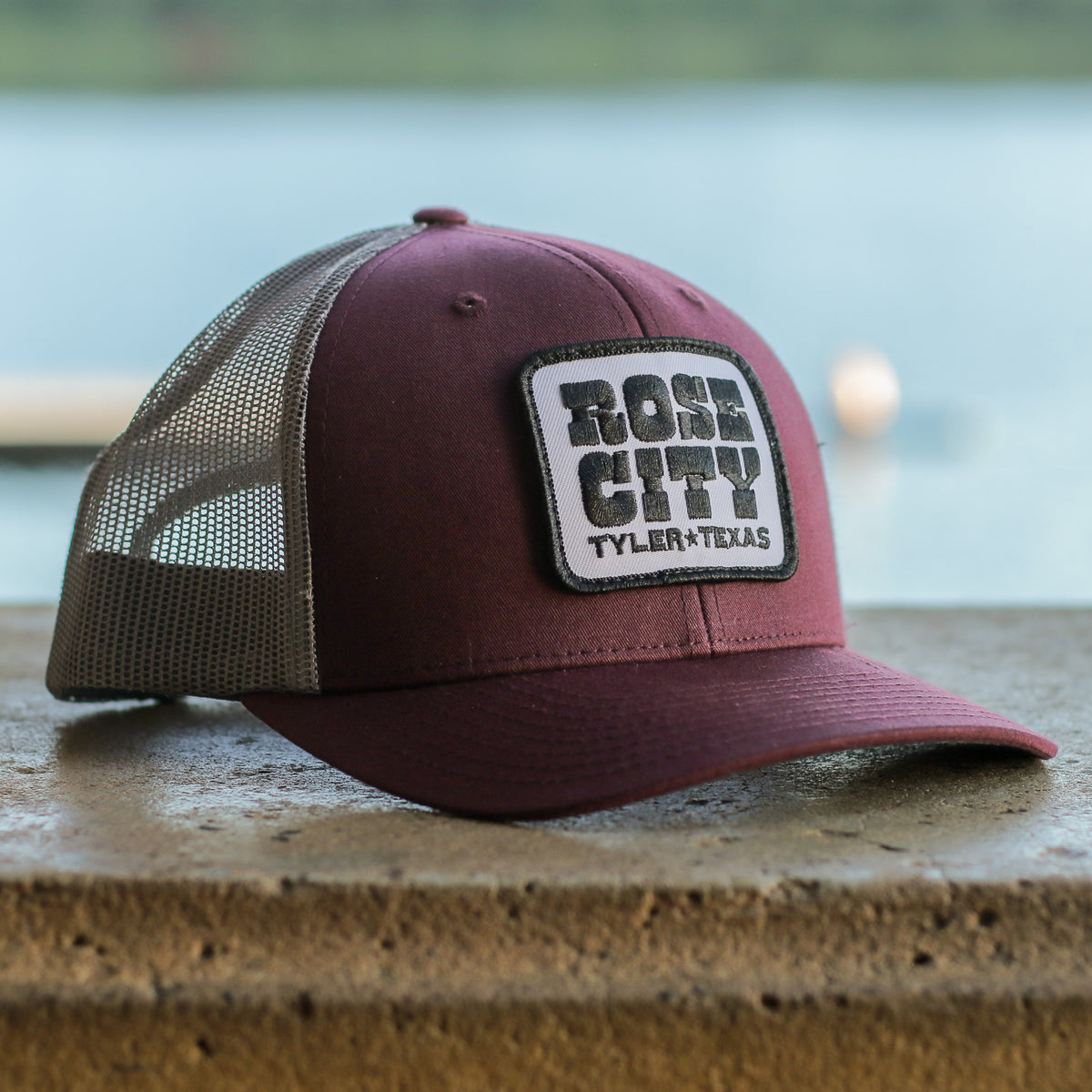 Trucker Snapback – Burgundy